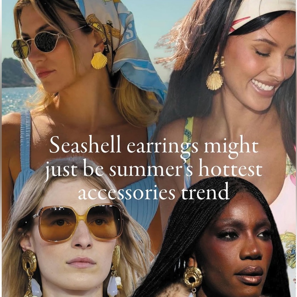 Baublebar Laganas Shells Drop Statement Earrings - image 4